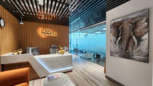 Stylish modern office interior with artistic décor by Arclight – the top luxury interior fit-out contractor in Dubai.