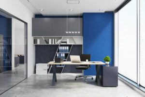 Modern luxury corporate office interior design and turnkey fit out by Interior fit out Company in Dubai