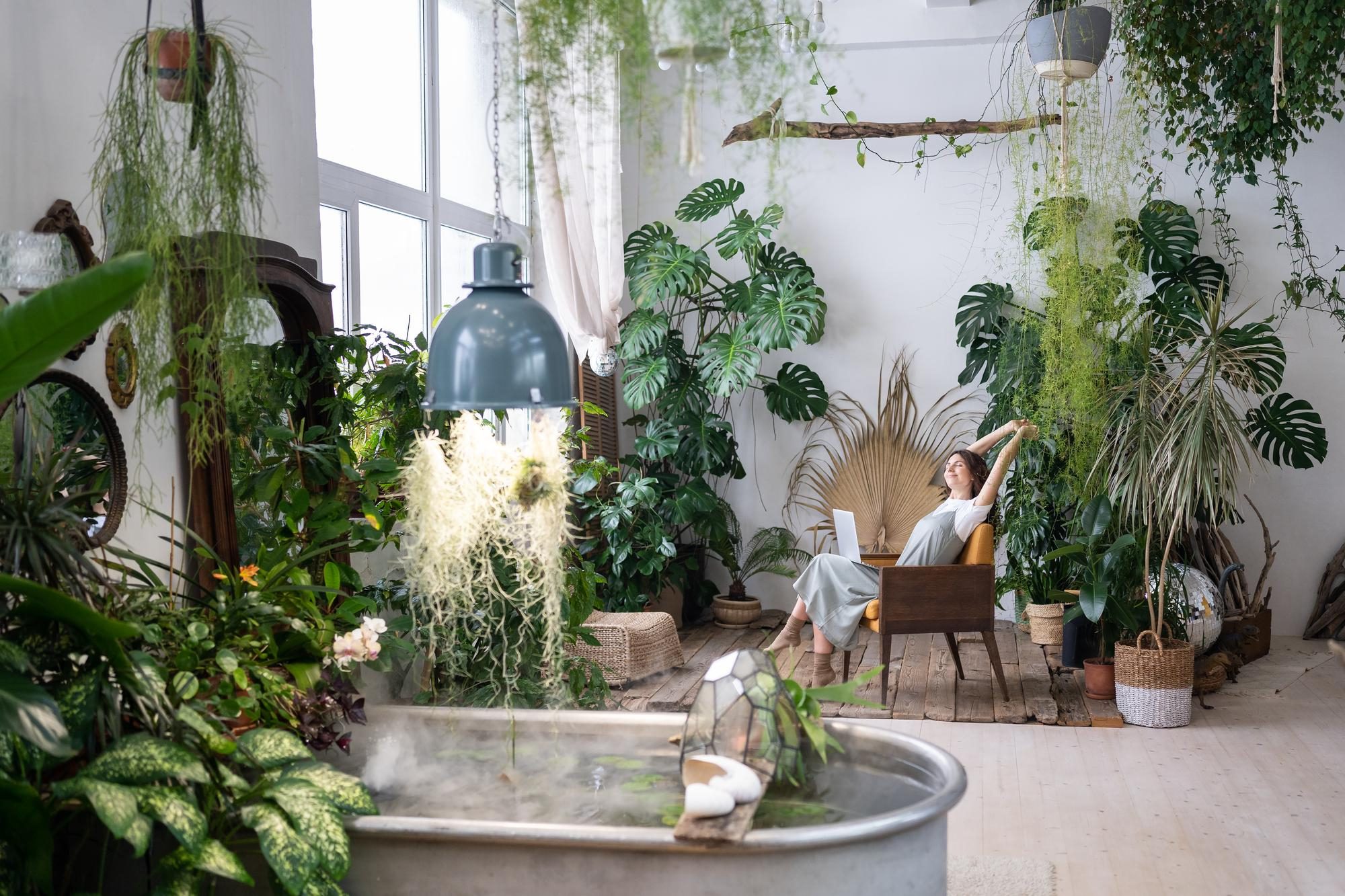 Biophilic office interior by Arclight – modern workspace fit out contractor in Dubai