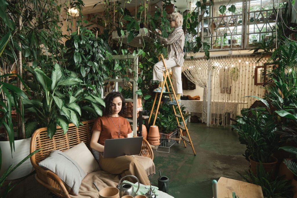 Biophilic interior design by Arclight – luxury fit out contractor in Dubai integrating nature with modern spaces.